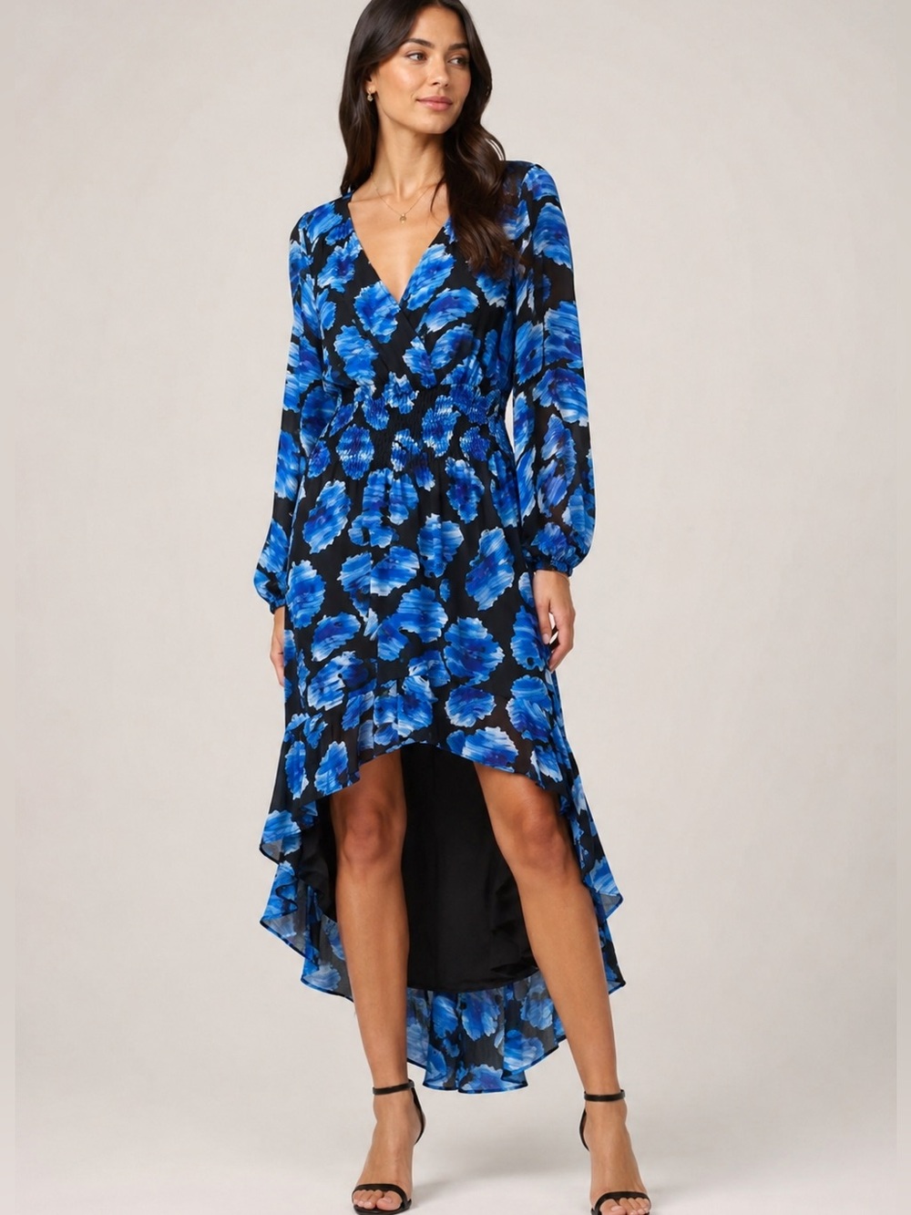 Parker Silk Blend ‘Elizabeth’ High Low Midi Dress, NWT, Medium. MSRP $378